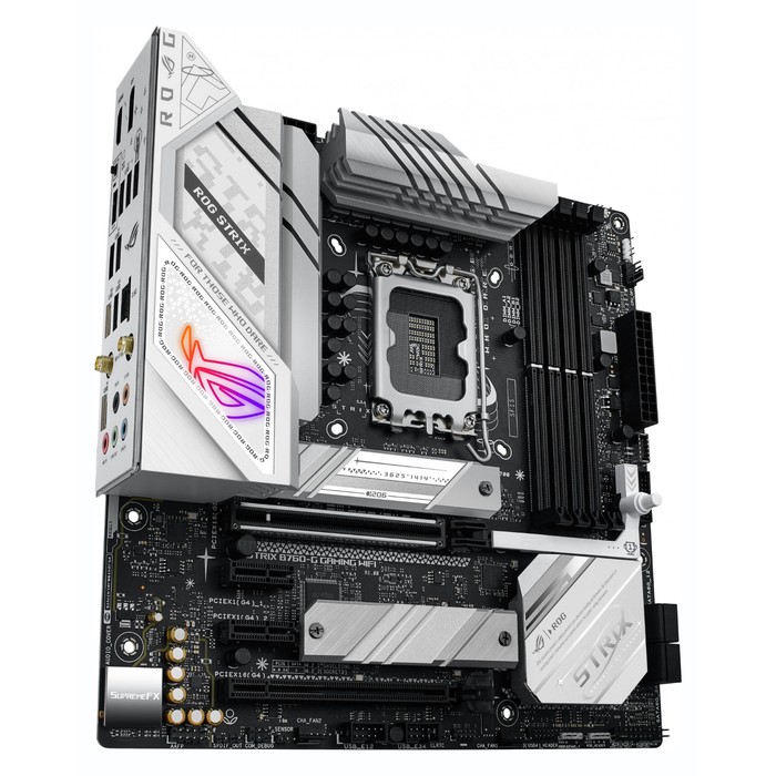 Материнская плата Asus ROG STRIX B760-G GAMING WIFI Soc-1700 Intel B760 4xDDR5 mATX AC`97 8   107040 - фото 51619256