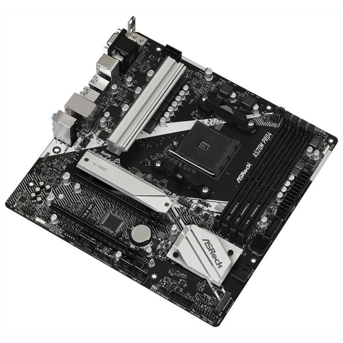 Материнская плата Asrock A520M PRO4 Soc-AM4 AMD A520 4xDDR4 mATX AC`97 8ch(7.1) GbLAN RAID+   107040 - фото 51619298