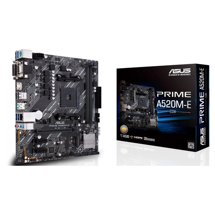 Материнская плата Asus PRIME A520M-E/CSM Soc-AM4 AMD A520 2xDDR4 mATX AC`97 8ch(7.1) GbLAN   1070403 - фото 51652837