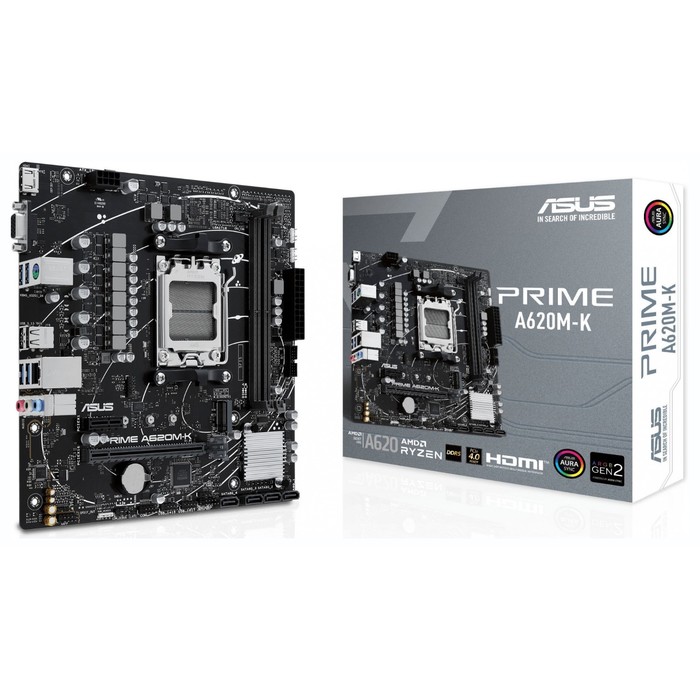 Материнская плата Asus PRIME A620M-K SocketAM5 AMD A620 2xDDR5 mATX AC`97 8ch(7.1) GbLAN RA   107040 - фото 51619314