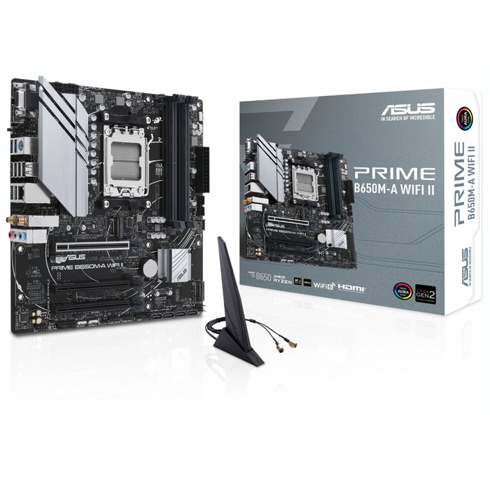 Материнская плата Asus PRIME B650M-A WIFI II SocketAM5 AMD B650 4xDDR5 mATX AC`97 8ch(7.1)   1070403 - фото 51619324