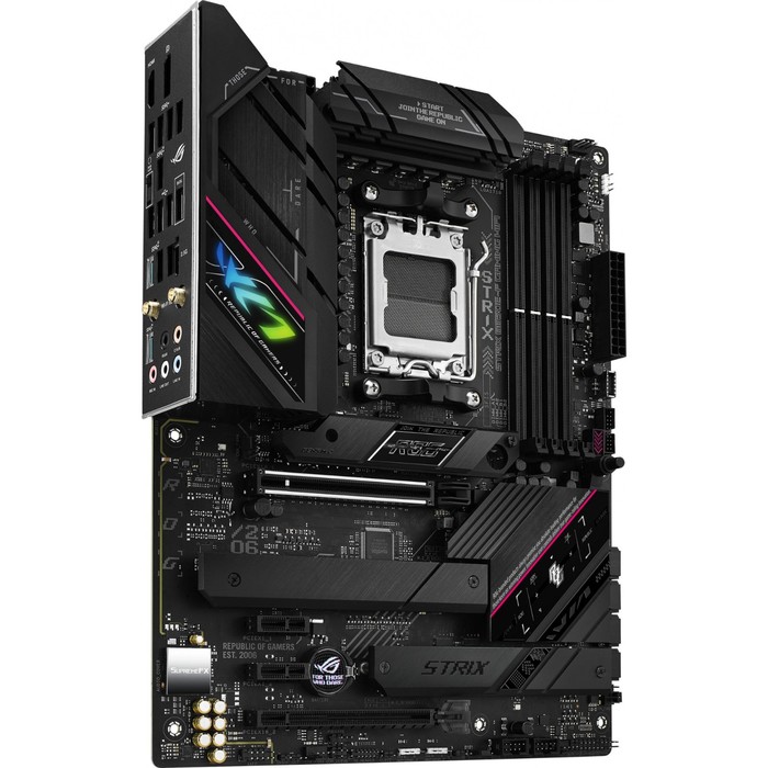 Материнская плата Asus ROG STRIX B650E-F GAMING WIFI SocketAM5 AMD B650 4xDDR5 ATX AC`97 8c   107040 - фото 51619365