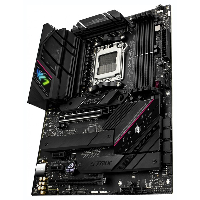 Материнская плата Asus ROG STRIX B650E-F GAMING WIFI SocketAM5 AMD B650 4xDDR5 ATX AC`97 8c   107040 - фото 51619368