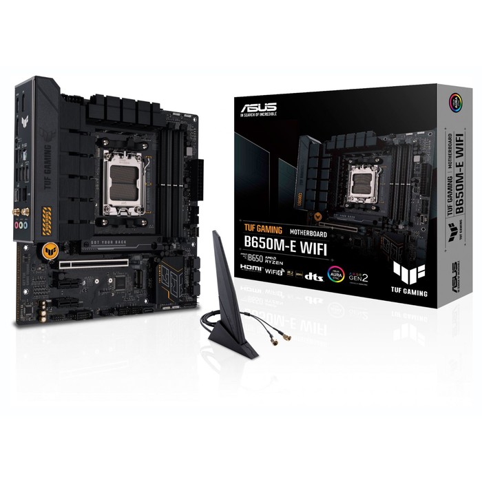 Материнская плата Asus TUF GAMING B650M-E WIFI SocketAM5 AMD B650 4xDDR5 mATX AC`97 8ch(7.1   107040 - фото 51619440