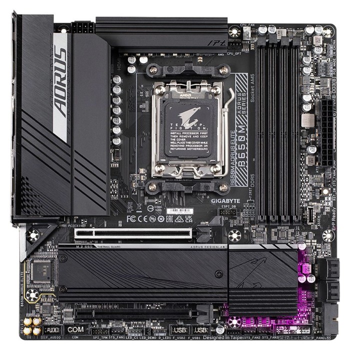 Материнская плата Gigabyte B650M AORUS ELITE SocketAM5 AMD B650 mATX AC`97 8ch(7.1) 2.5Gg R   107040 - фото 51656112