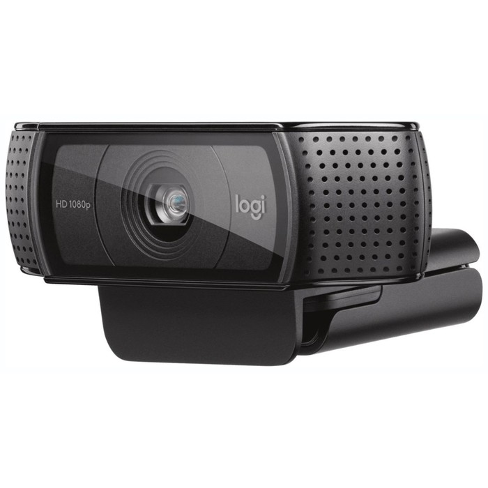 Камера Web Logitech HD Pro C920 черный 2Mpix (1920x1080) USB2.0 с микрофоном (960-001062) - фото 51620157