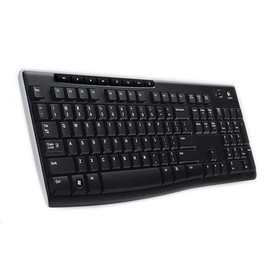 Клавиатура Logitech K270 черный/белый USB беспроводная Multimedia (920-003757)