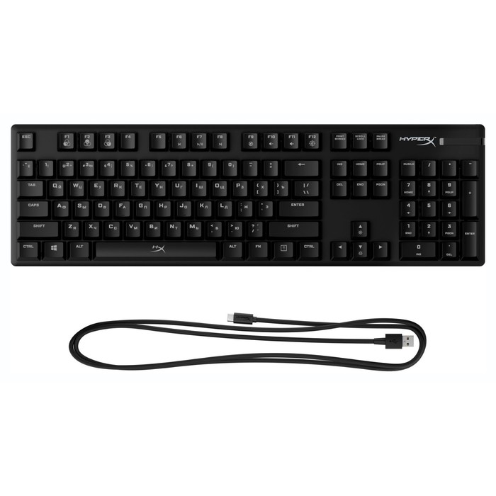 Клавиатура HyperX Alloy Origins механическая черный USB for gamer LED (4P4F6AA#ABA) - фото 51620178