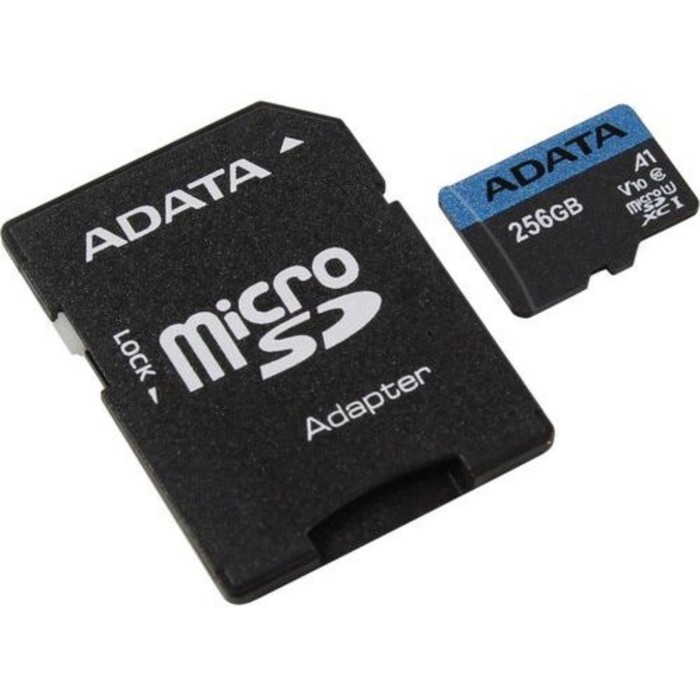 Карта памяти microSDXC 256GB A-Data AUSDX256GUICL10A1-RA1 Premier Pro + adapter - Фото 1