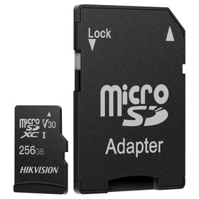 Карта памяти microSDXC 256GB Hikvision HS-TF-C1(STD)/256G/Adapter C1 V30 + adapter