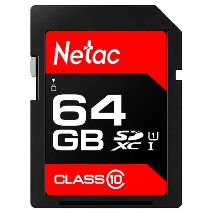 Карта памяти SDXC 64GB Netac NT02P600STN-064G-R P600 w/o adapter - Фото 1