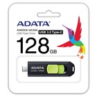 Флешка A-Data 128GB Type-C UC300 ACHO-UC300-128G-RBK/GN USB3.2 черный/зеленый - Фото 3