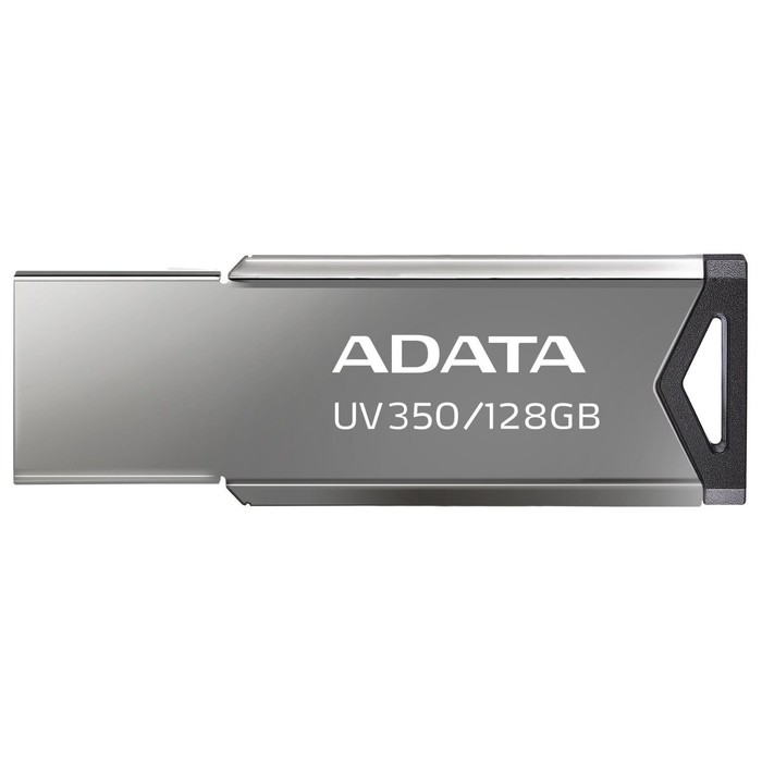 Флешка A-Data 128GB UV350 AUV350-128G-RBK USB3.0 серебристый - Фото 1