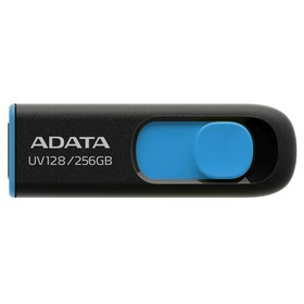 Флешка A-Data 256GB DashDrive UV128 AUV128-256G-RBE USB3.0 черный/синий