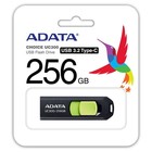 Флешка A-Data 256GB Type-C UC300 ACHO-UC300-256G-RBK/GN USB3.2 черный/зеленый - Фото 3