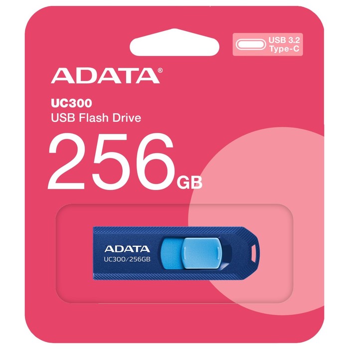 Флешка A-Data 256GB Type-C UC300 ACHO-UC300-256G-RNB/BU USB3.2 синий/голубой - фото 51620553