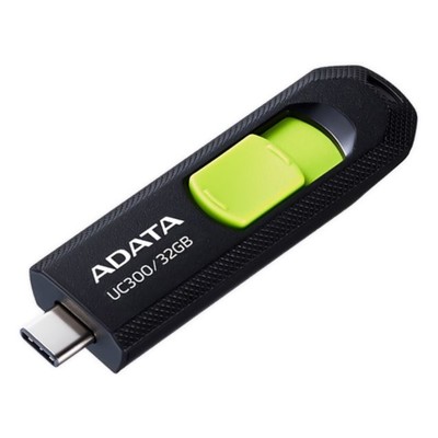 Флешка A-Data 32GB Type-C UC300 ACHO-UC300-32G-RBK/GN USB3.2 черный/зеленый