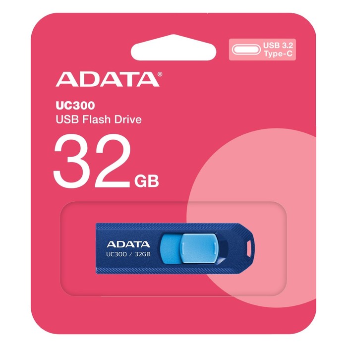 Флешка A-Data 32GB Type-C UC300 ACHO-UC300-32G-RNB/BU USB3.2 синий/голубой - фото 51620561