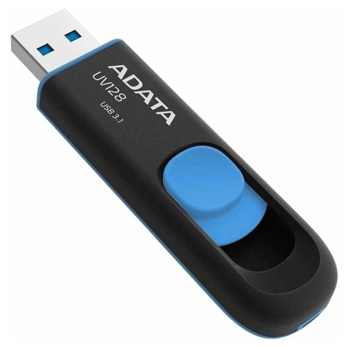 Флешка A-Data 512GB DashDrive UV128 AUV128-512G-RBE USB3.0 черный/синий - фото 51620568