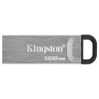 Флешка Kingston 128GB DataTraveler Kyson DTKN/128GB USB3.2 серебристый/черный - фото 51620693