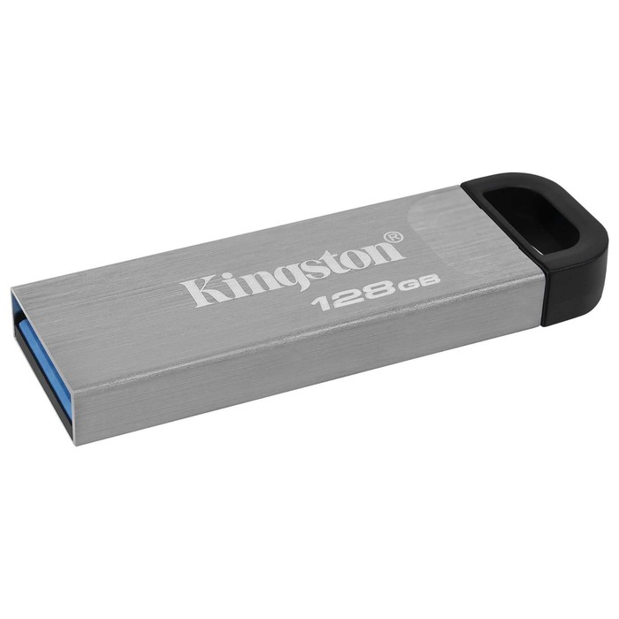 Флешка Kingston 128GB DataTraveler Kyson DTKN/128GB USB3.2 серебристый/черный - фото 51620694