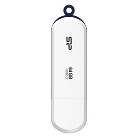 Флешка Silicon Power 64GB Blaze B32 SP064GBUF3B32V1W USB3.0 белый/синий