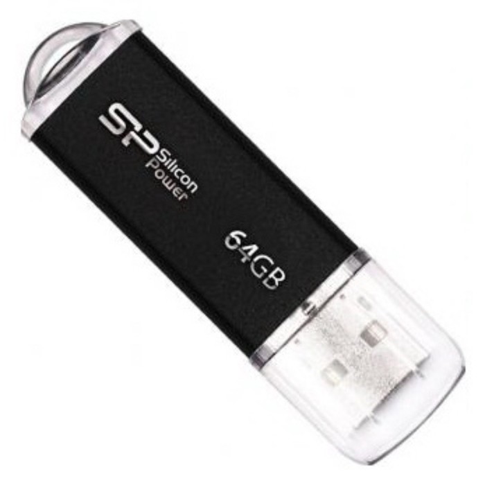 Флешка Silicon Power 64GB Ultima II-I Series SP064GBUF2M01V1K USB2.0 черный - фото 51620759