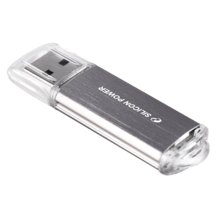 Флешка Silicon Power 64GB Ultima II-I Series SP064GBUF2M01V1S USB2.0 серебристый - Фото 1