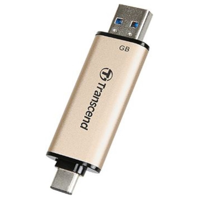 Флешка Transcend 256GB Jetflash 930С TS256GJF930C USB3.0 золотистый/черный - фото 51620781