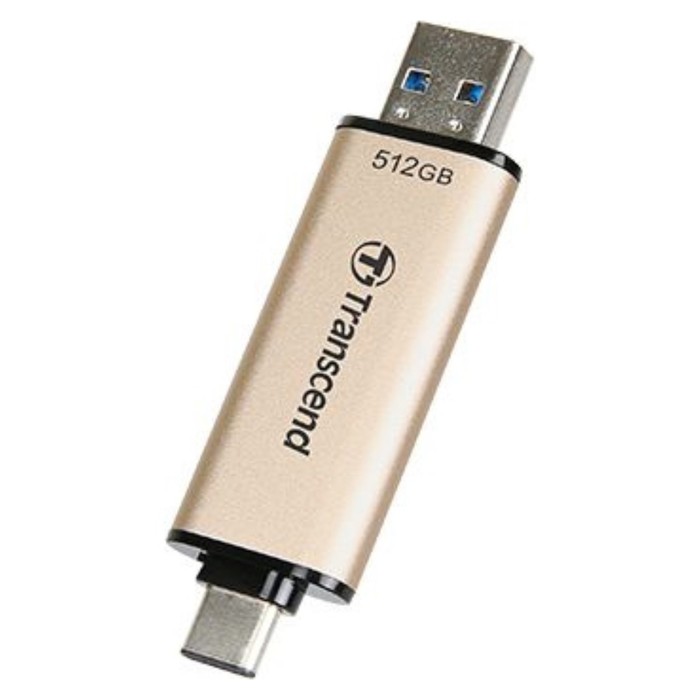 Флешка Transcend 512GB Jetflash 930С TS512GJF930C USB3.0 золотистый/черный - фото 51620794