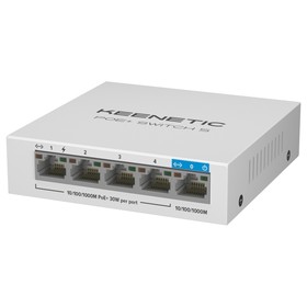 Коммутатор Keenetic KN-4610 (L2) 5x1Гбит/с 4PoE+ 60W неуправляемый