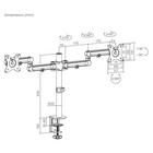 Кронштейн для мониторов Ultramounts UM737 черный 17"-32" макс.8кг крепление к столешнице по   107046 - Фото 5