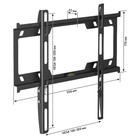 Кронштейн для телевизора Holder F3616-B черный 22"-47" макс.25кг настенный фиксированный - фото 51621217 Кронштейн для телевизора Holder F3616-B черный 22"-47" макс.25кг настенный фиксированный - фото 51621217