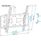 Кронштейн для телевизора Holder PTS-4006 черный 32"-60" макс.40кг настенный наклон - фото 51621281 Кронштейн для телевизора Holder PTS-4006 черный 32"-60" макс.40кг настенный наклон - фото 51621281