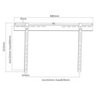 Кронштейн для телевизора Ultramounts UM817F черный 32"-70" макс.65кг настенный фиксированны   107047 - фото 51621485