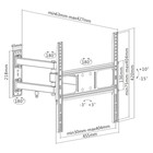 Кронштейн для телевизора Ultramounts UM872 черный 32"-55" макс.35кг настенный поворотно-выд   107047 - Фото 2