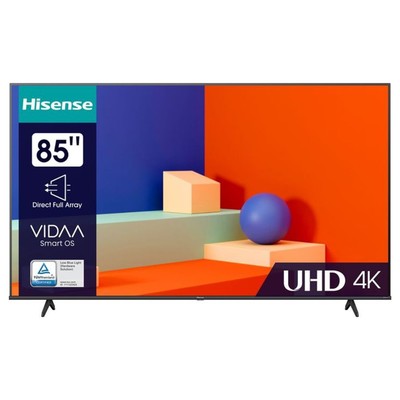 Телевизор LED Hisense 85" 85A6K черный 4K Ultra HD 60Hz DVB-T DVB-T2 DVB-C DVB-S DVB-S2 USB   107047