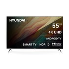 Телевизор LED Hyundai 55" H-LED55BU7009 Android TV Frameless Metal черный 4K Ultra HD 60Hz   1070478 - фото 51621565