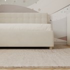 Кровать «Версаль» без ПМ, 80×190 см, с бортиком, левая, премиум велюр, лепестки ландыша - Фото 4