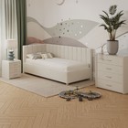 Кровать «Помпиду» с ПМ, 100×210 см, левая, премиум велюр, цвет лепестки ландыша - Фото 7