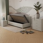 Кровать «Помпиду» с ПМ, 110×190 см, левая, премиум велюр, цвет лунный луч - Фото 2