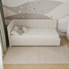 Кровать «Помпиду» с ПМ, 120×200 см, левая, премиум велюр, цвет лепестки ландыша - Фото 6