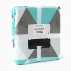 Плед Casa Conforte Kamelia Прага 150х200см, голубой, микрофибра 260г/м, пэ100% - фото 25419755