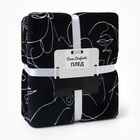 Плед Casa Conforte Festival face 150х200см, черный, микрофибра 200г/м, пэ100% - фото 25419758