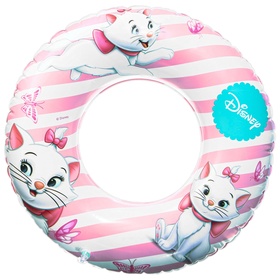 Круг надувной «Кошечка Мари», для плавания, 55 см., детский, цвет розовый