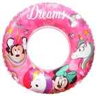 Круг надувной «Минни Маус», для плавания 55 см., детский, цвет розовый - фото 110782538