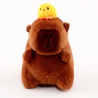 Мягкая игрушка «Капибара с уточкой», 13 см - Фото 2