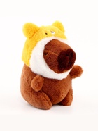 Мягкая игрушка «Капибара», в шапочке котика, 13 см - Фото 4