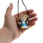 Подвес автомобильный, на зеркало «Утка в шляпе» высота 8 см, шнурок 50 см - Фото 3