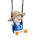 Подвес автомобильный, на зеркало «Утка в шляпе» высота 8 см, шнурок 50 см - Фото 5